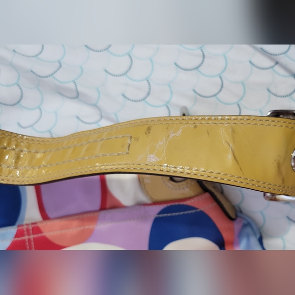 Coach Colorful Print Satin Hobo Bag - Picture 8 of 9